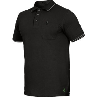 Leibw&auml;chter Flex-Line Polo-Shirt schwarz