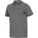Leibw&auml;chter Flex-Line Polo-Shirt grau