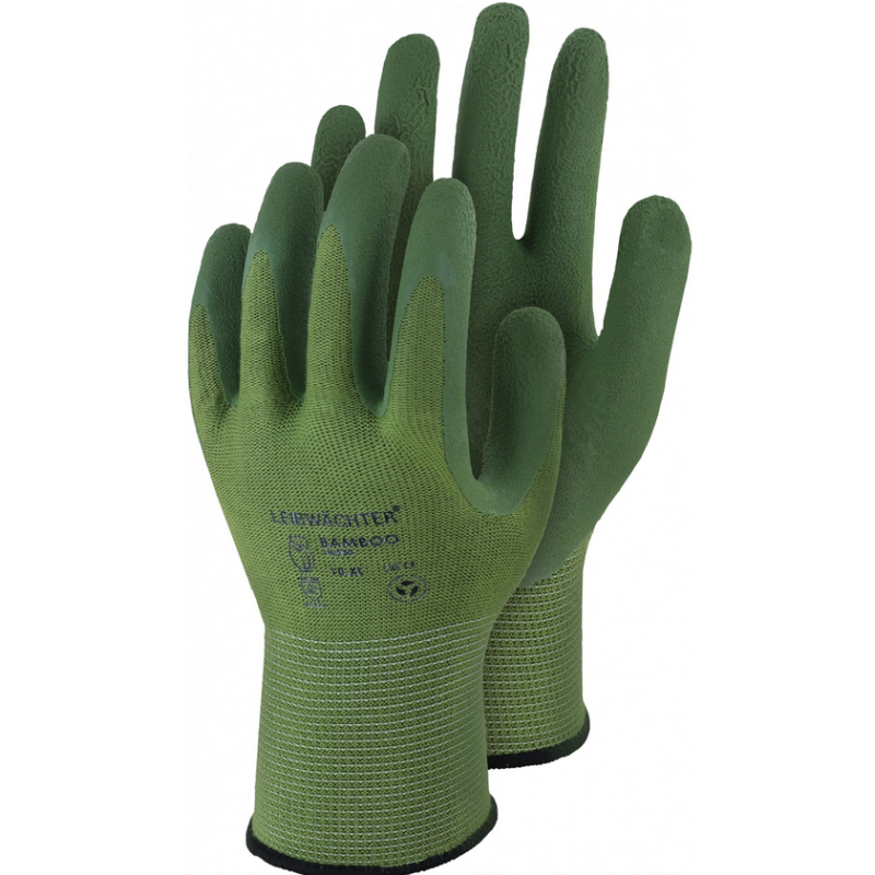 Leibwchter Bamboo, Bambus-Nylon-Handschuh mit Latex-Beschichtung, 1