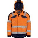 Winter-Arbeitsjacke Warnschutz Orange/Marine