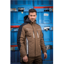 Leibwächter Flex-Line Winter-Softshelljacke haselnuss/schwarz