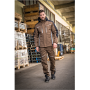 Leibwächter Flex-Line Winter-Softshelljacke haselnuss/schwarz