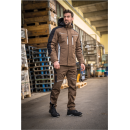 Leibwächter Flex-Line Winter-Softshelljacke haselnuss/schwarz