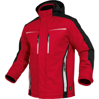 Leibwächter Flex-Line Winter-Softshelljacke rot/schwarz