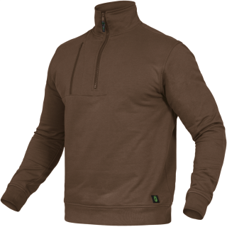 Leibwächter Classic Line Zip-Sweater Paul haselnuss