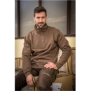 Leibwächter Classic Line Zip-Sweater Paul haselnuss