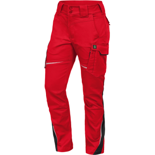 Leibwächter Flex-Line Damen Bundhose ohne Knietaschen rot/schwarz