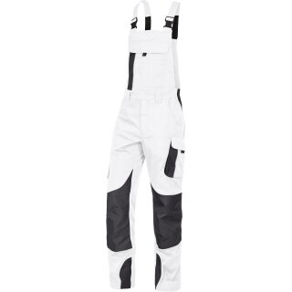 Leibwächter Dynamic-Line Latzhose weiss/anthrazit