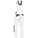 Leibwächter Dynamic-Line Latzhose weiss/anthrazit